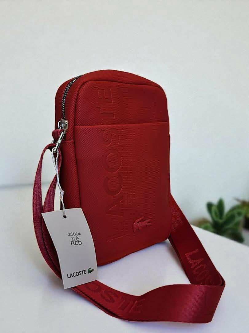 Sac bandoulière Lacoste rouge