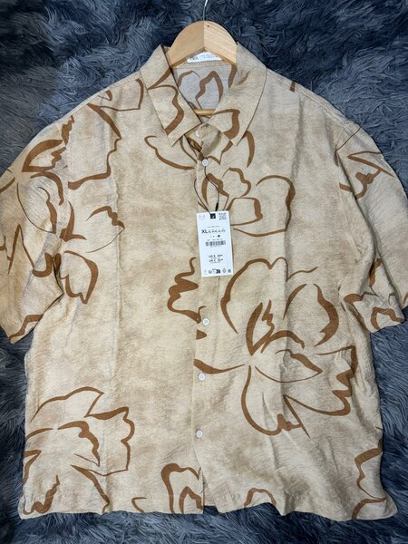 Chemise Zara motifs floraux