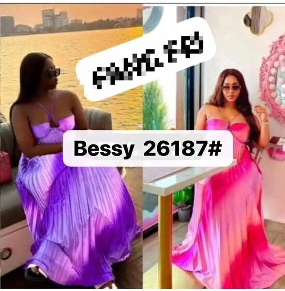 Robe Longue Plissée Ombrée