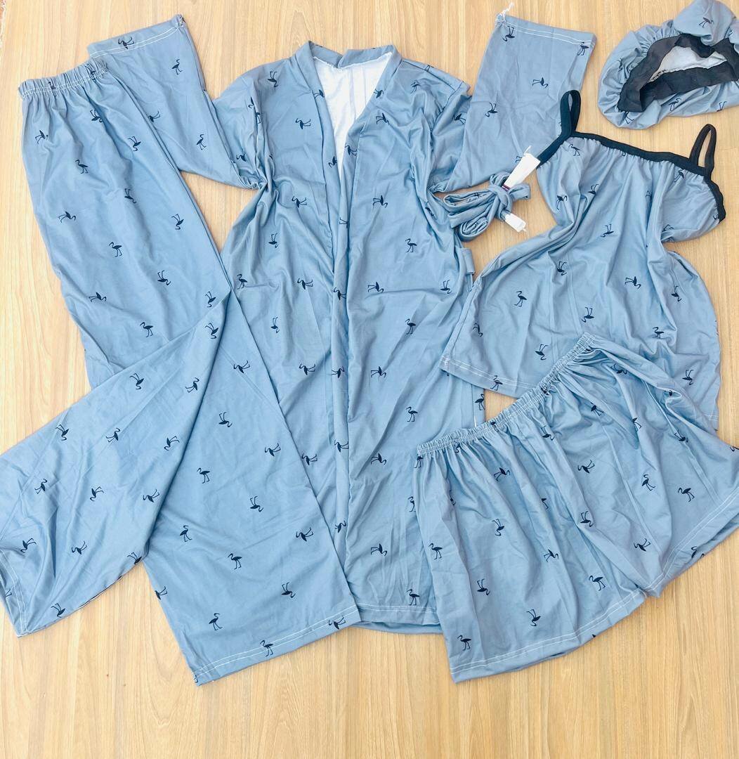 Colourful 5 in 1 nightwears