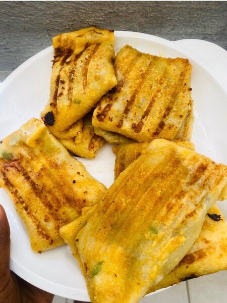 Crêpes salées au fromage viand