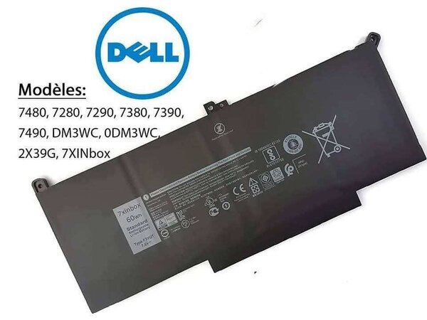 Batterie Dell 60Wh 7480-7490