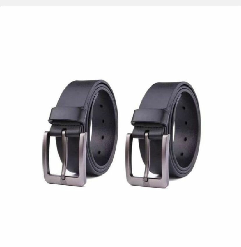 Ceinture en cuir noir élégante