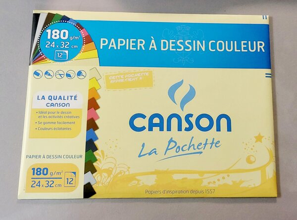 Papier à Dessin Couleur 180G
