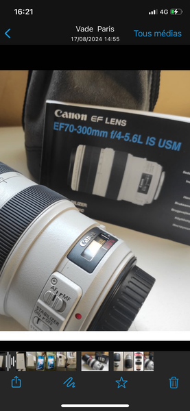 Objectif canon 70-300