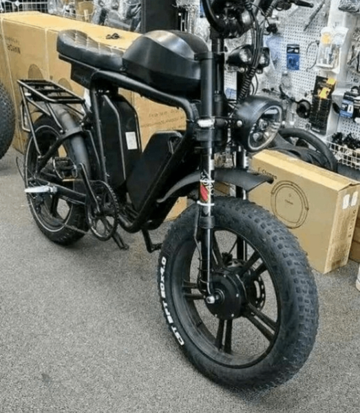 Vélo électrique pliant noir