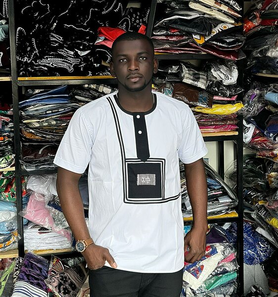 Chemise africaine en lin et co