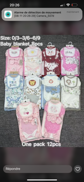 Couvertures Bébé Douces Lot 12