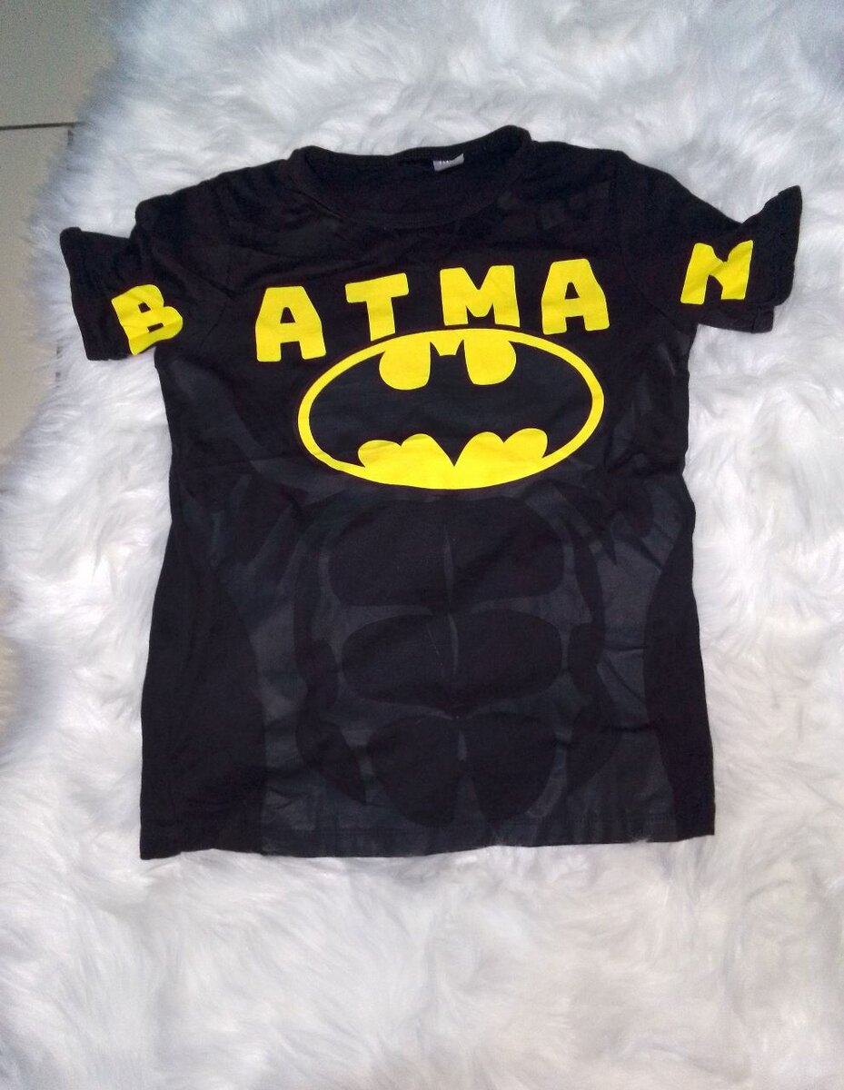 T-shirt Batman noir pour enfant