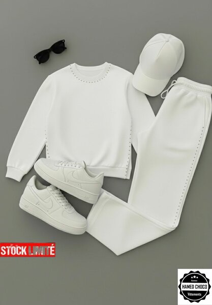 Ensemble jogging Chic Blanc