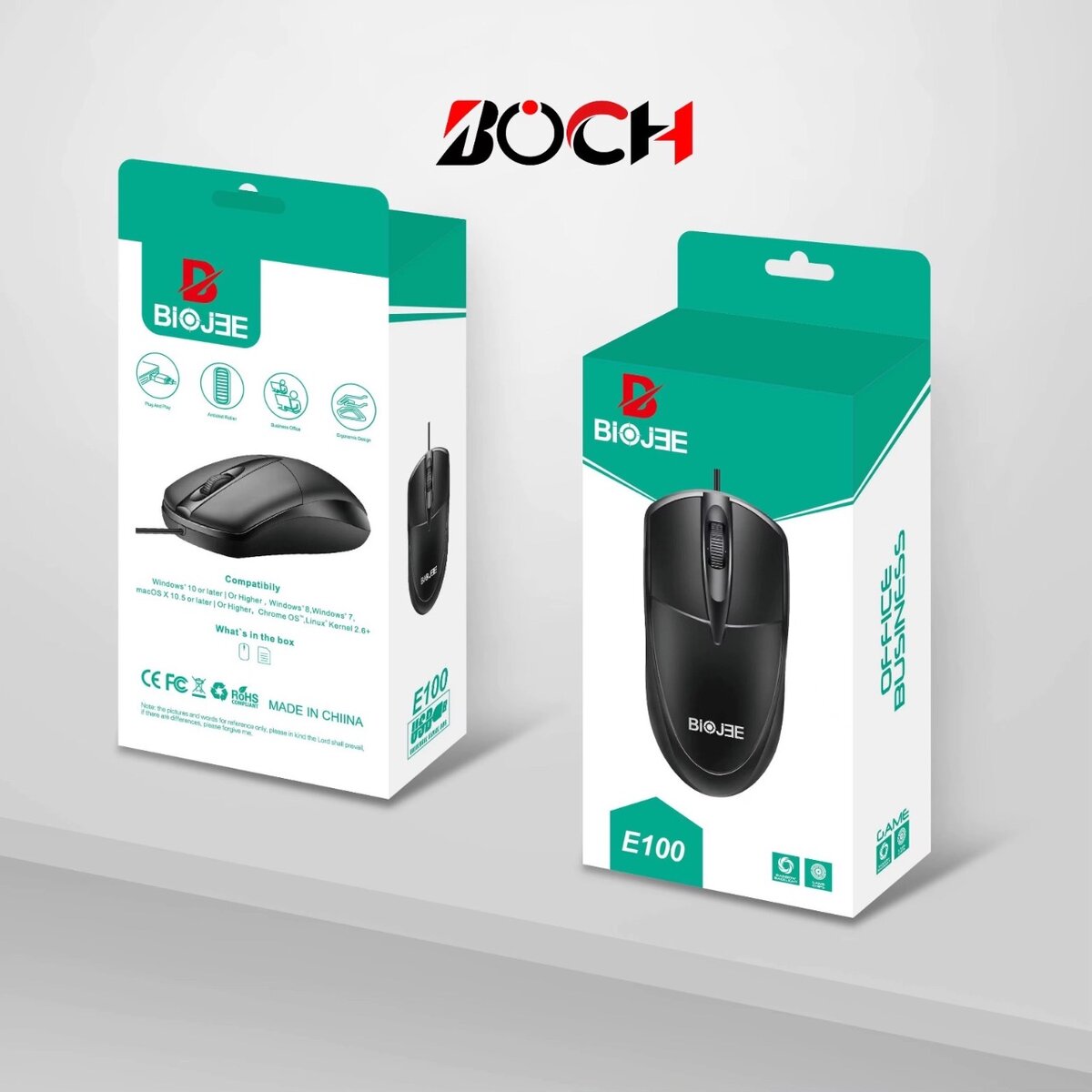 Souris filaire Biojee E100