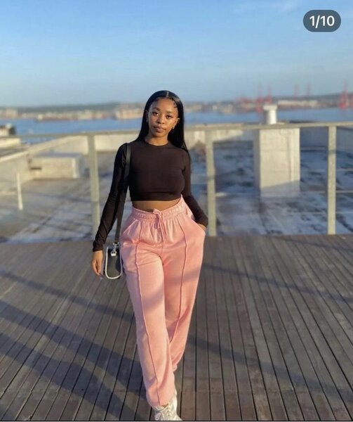 Pantalon de jogging rose