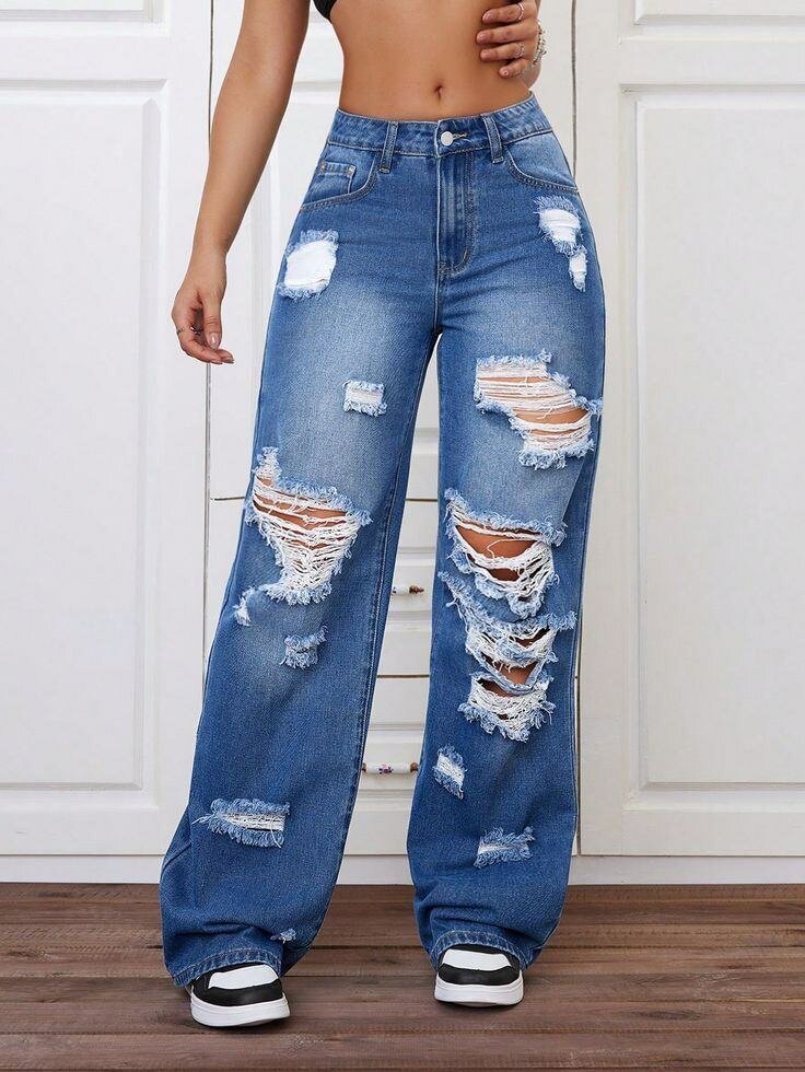 Thrifted boyfriend jeans