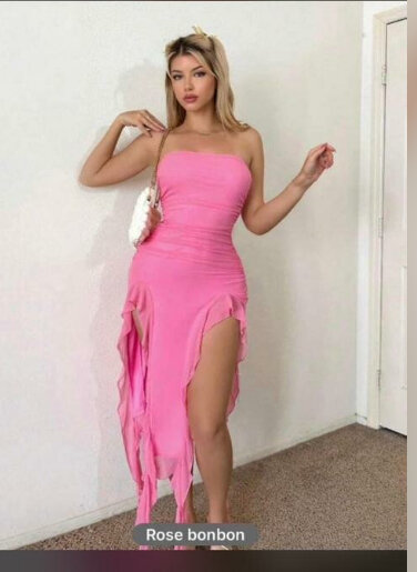 Robe de soirée jaune élégante