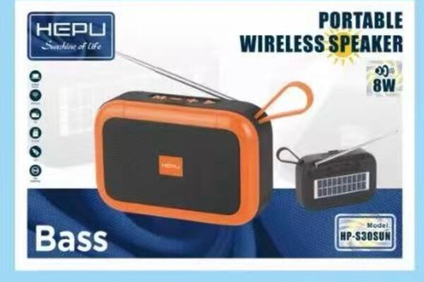 Enceinte sans fil portable HEPU 8W