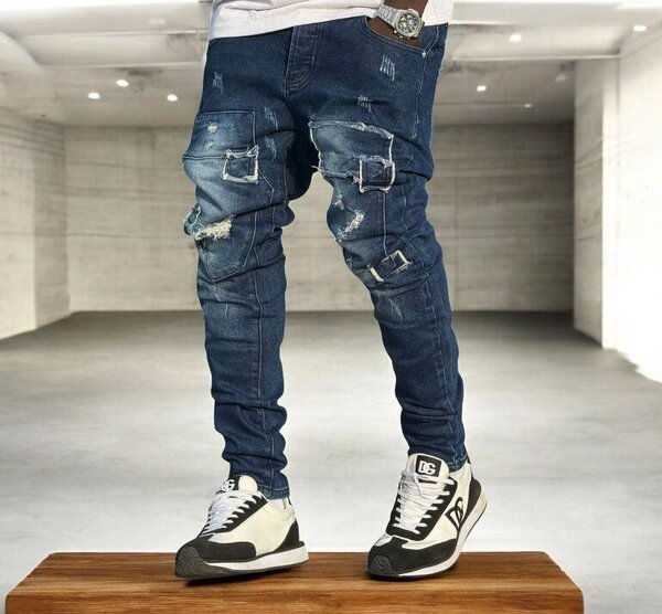 Jean slim homme tendance rugged