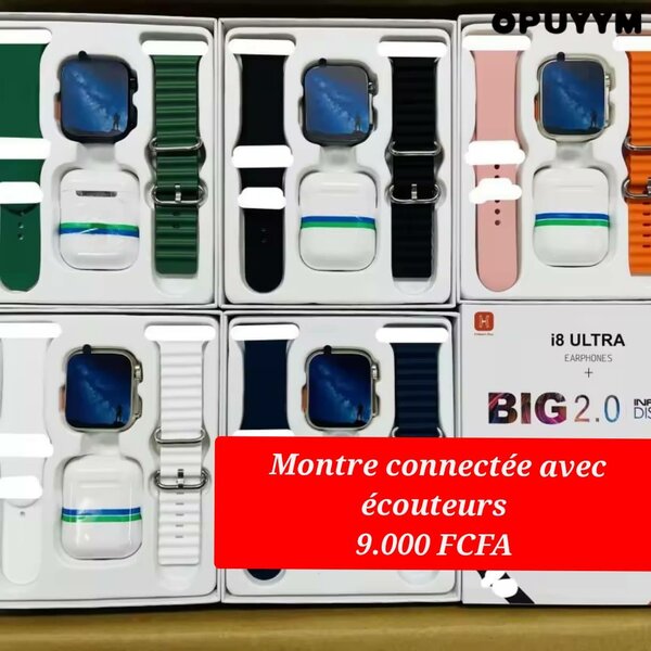 Montre connectée avec écouteurs