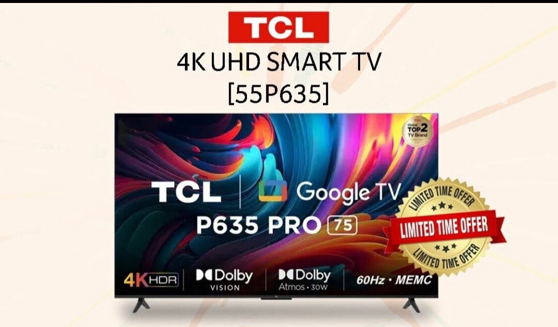 TCL Television, 55inches, smart