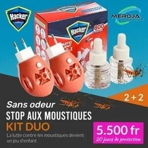 Kit Duo Anti-Moustiques Électrique