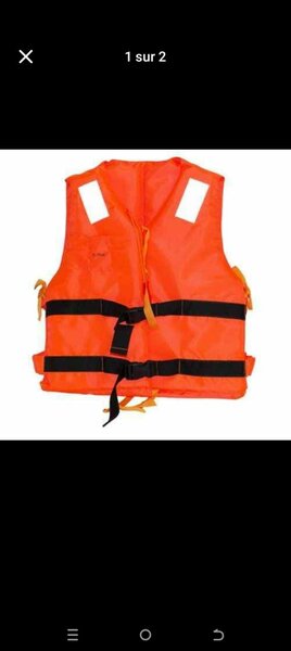 Gilet de Sauvetage Orange Sécurisé