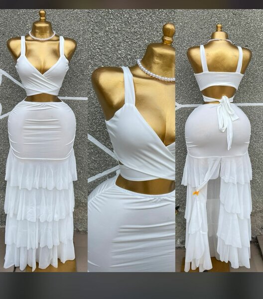 Ensemble deux pièces en jean pour femme