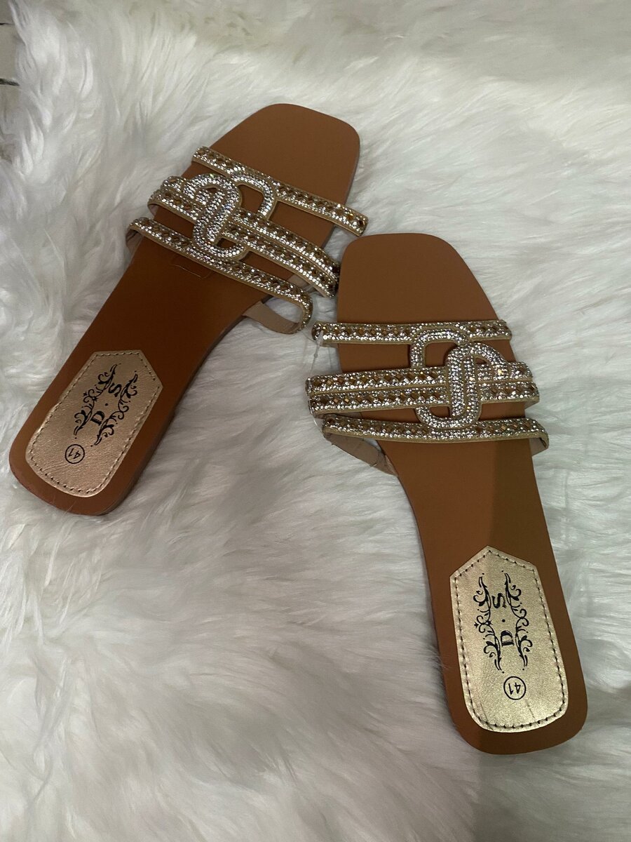 Sandales Élegantes Strass Femme