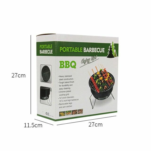 Barbecue portatif acier résistant