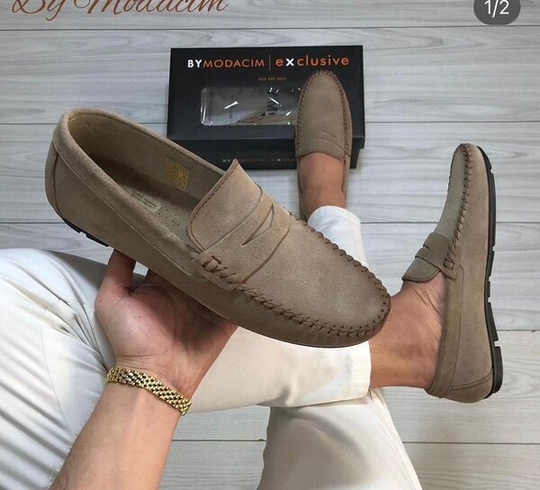 Mocassins en daim élégant pour hommes