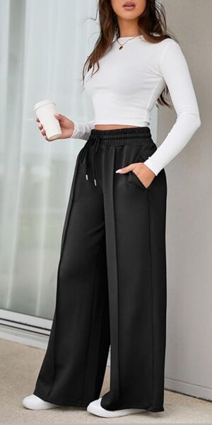 Pantalon ample femme décontracté
