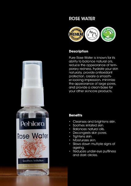 Pehlora facial toner and body lotion