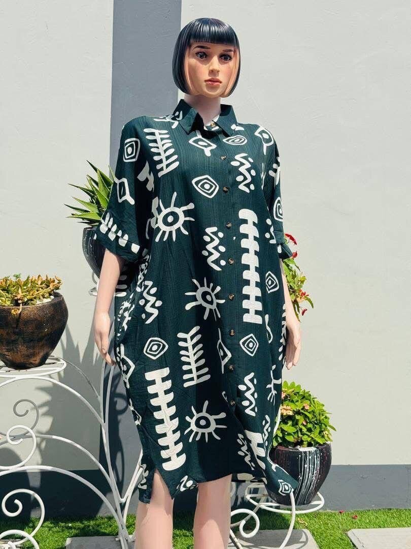 Robe Chemise Bohème Éthnique