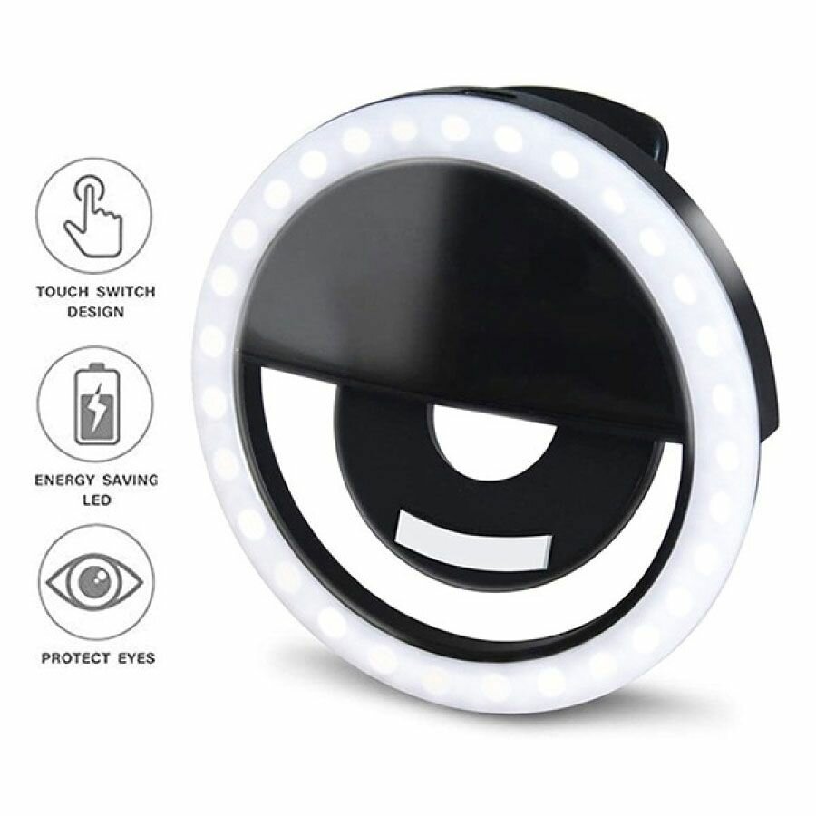Rechargeable phone ring light