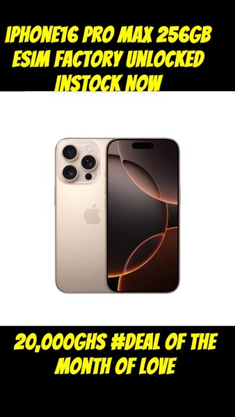 Iphone16 Pro Max 256GB eSIM Factory Unlocked