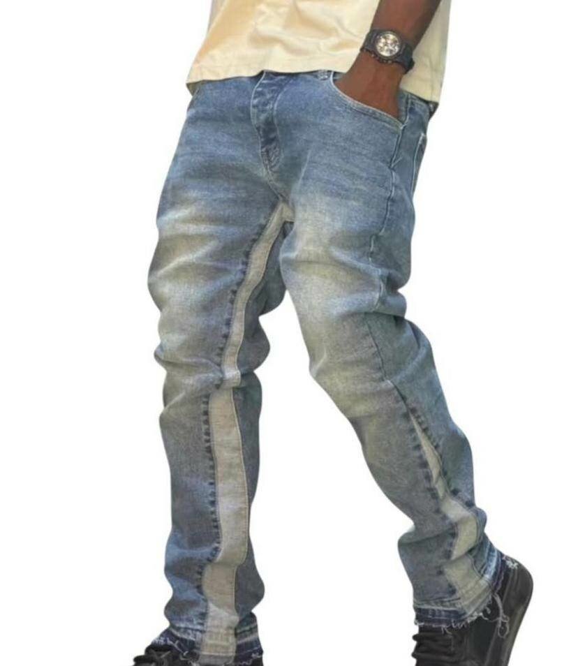 Jeans homme décontractés avec patch