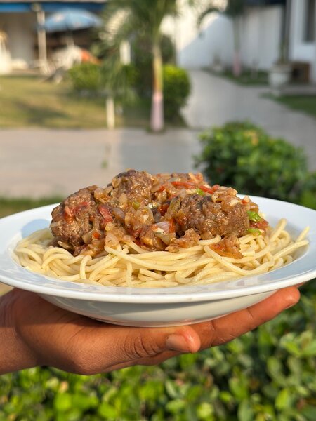Spaghettis boulettes de viande