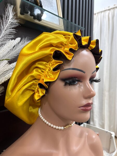 Bonnet de nuit en satin double face