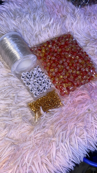 Kit de Perles et Fil Élastique