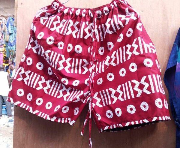 Shorts en wax africain