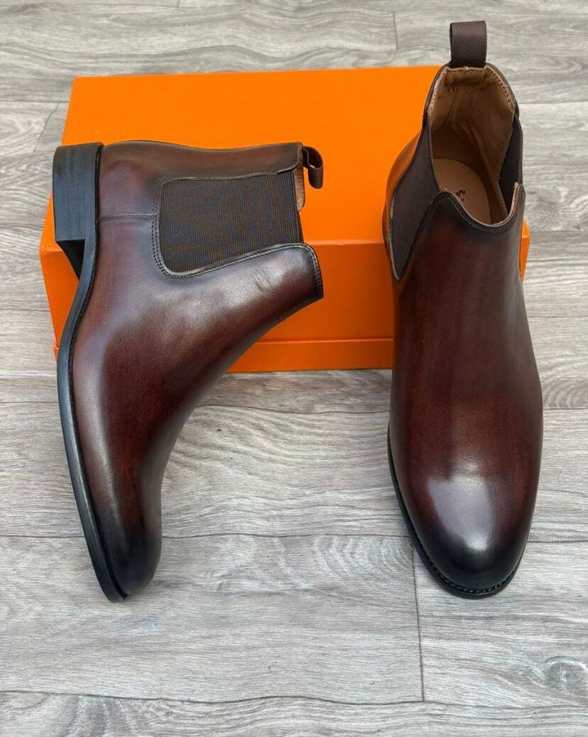 Bottes Chelsea en cuir