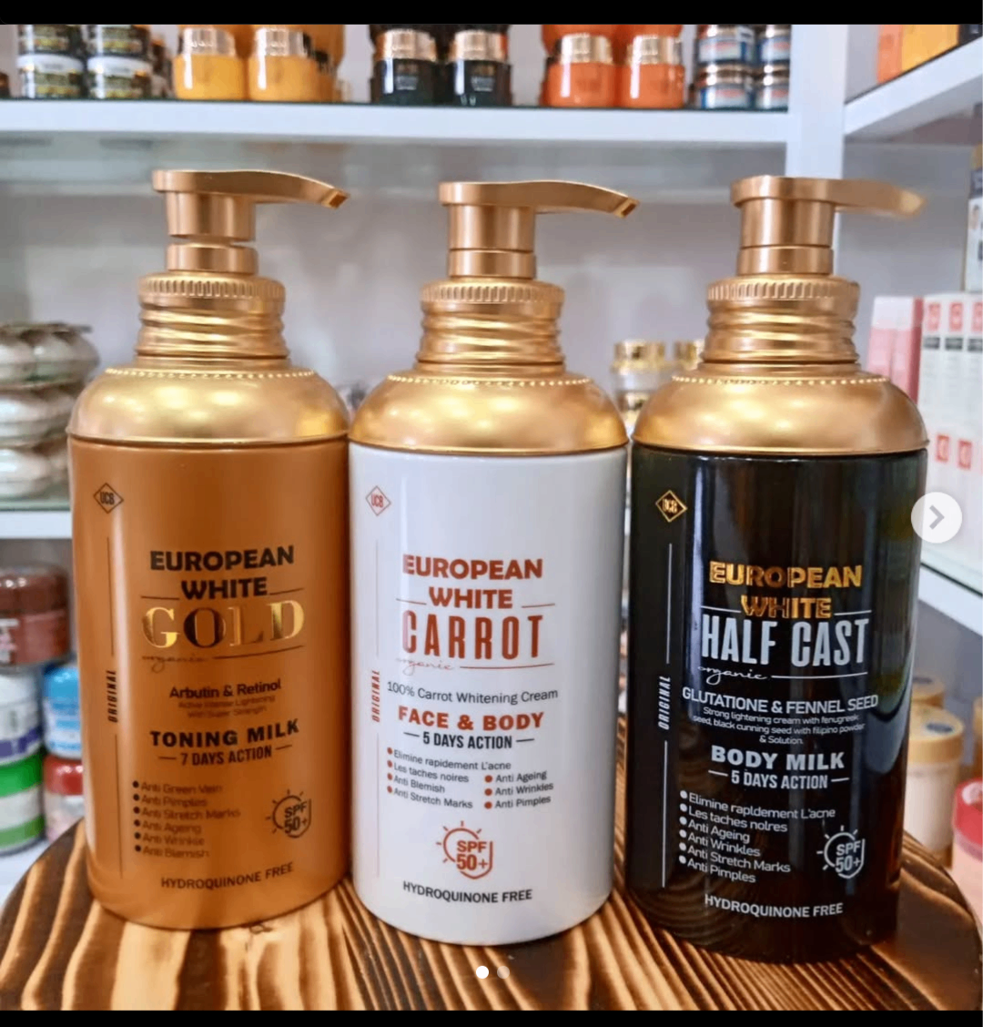 European White Face and Body lotion