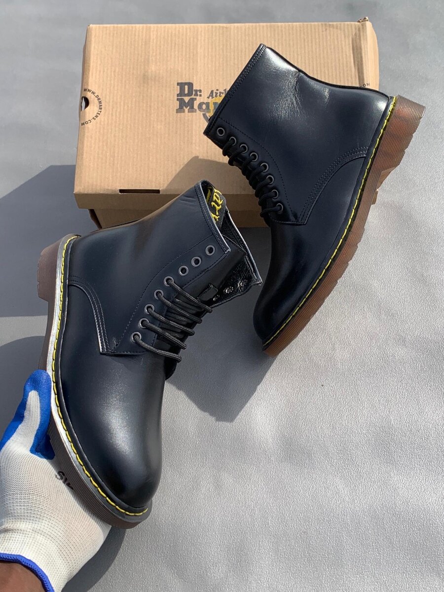 Bottes en cuir élégantes hommes