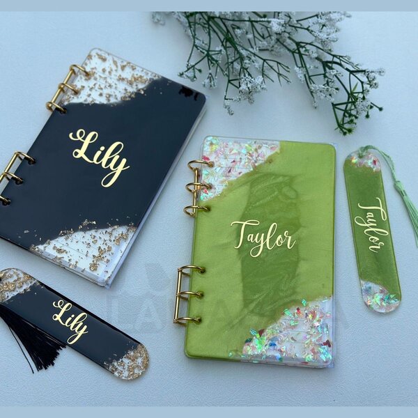 Customised Notebook, Pen & Bookmark