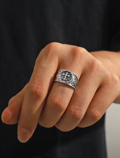 Bague Chevalière Homme Style Vintage