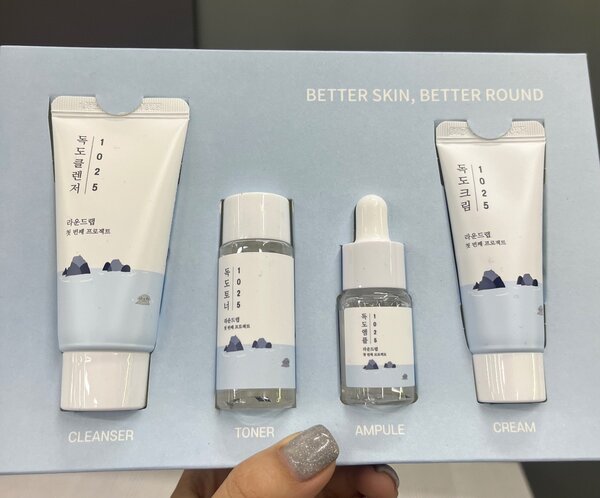 Умывашка,тонер,сыворотка и крем от бренда Раундлаб