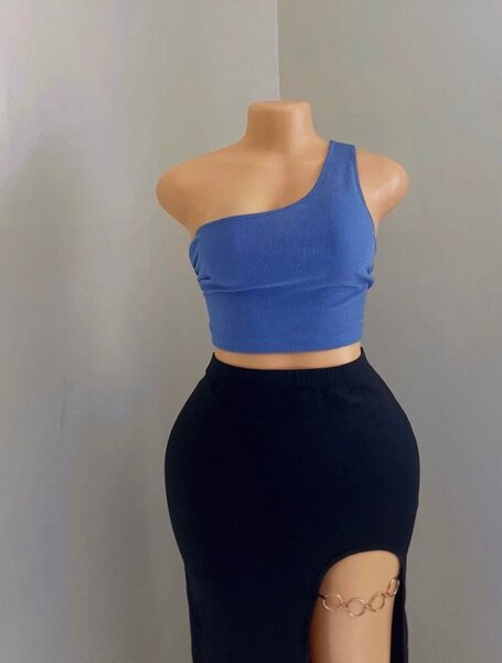 Ensemble Top et jupe noir