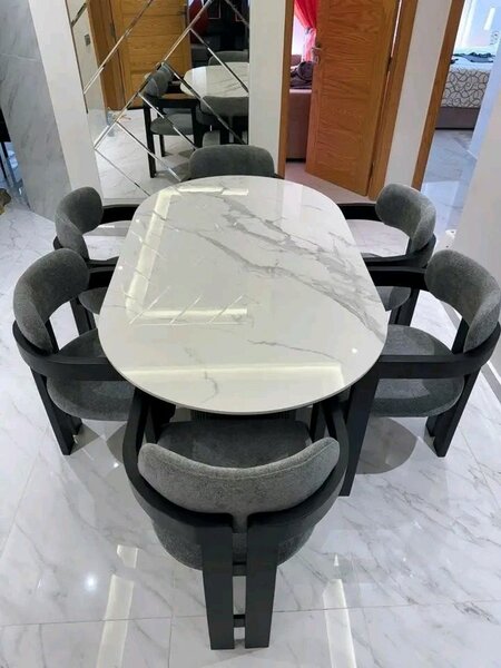Table à manger en marbre moderne