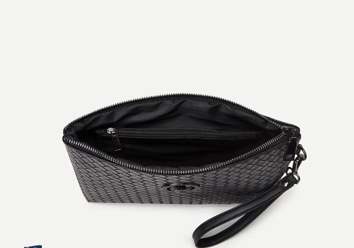 Élégante pochette en cuir