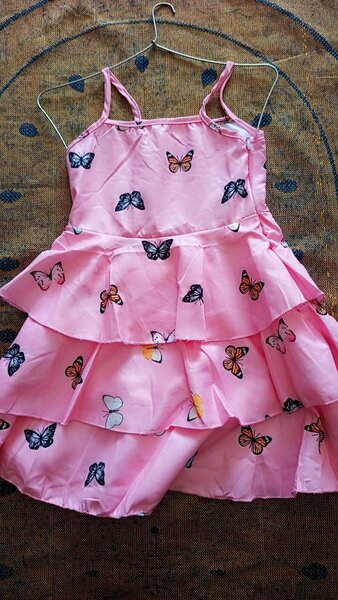 Robe tendance rose+ gilet