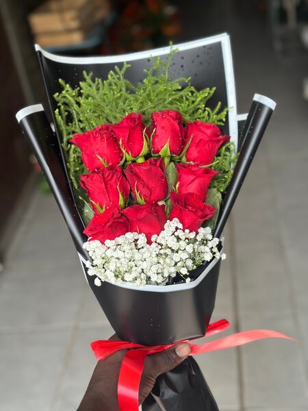 Bouquet de roses rouges