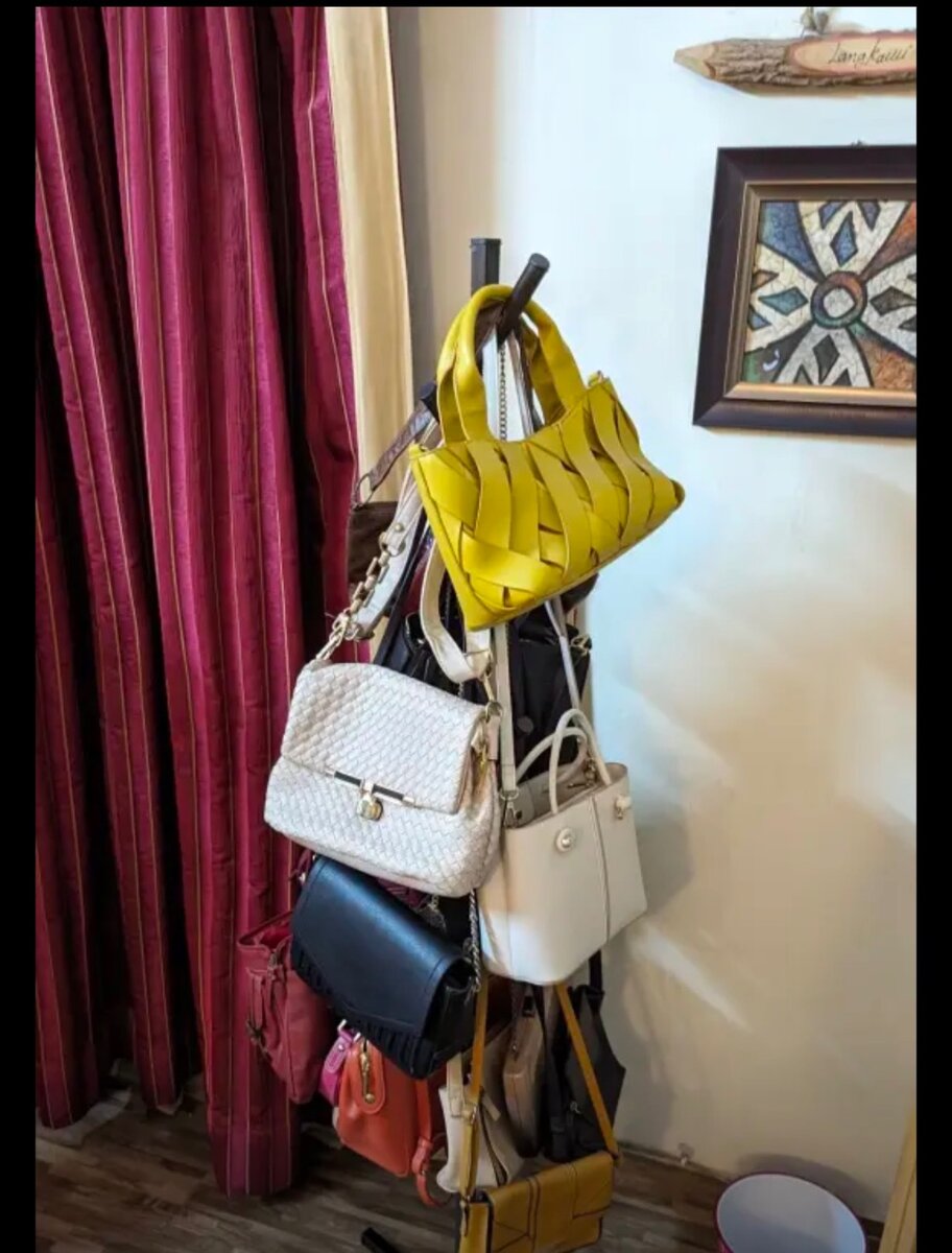 multipurpose hanging stand for clother bags etc